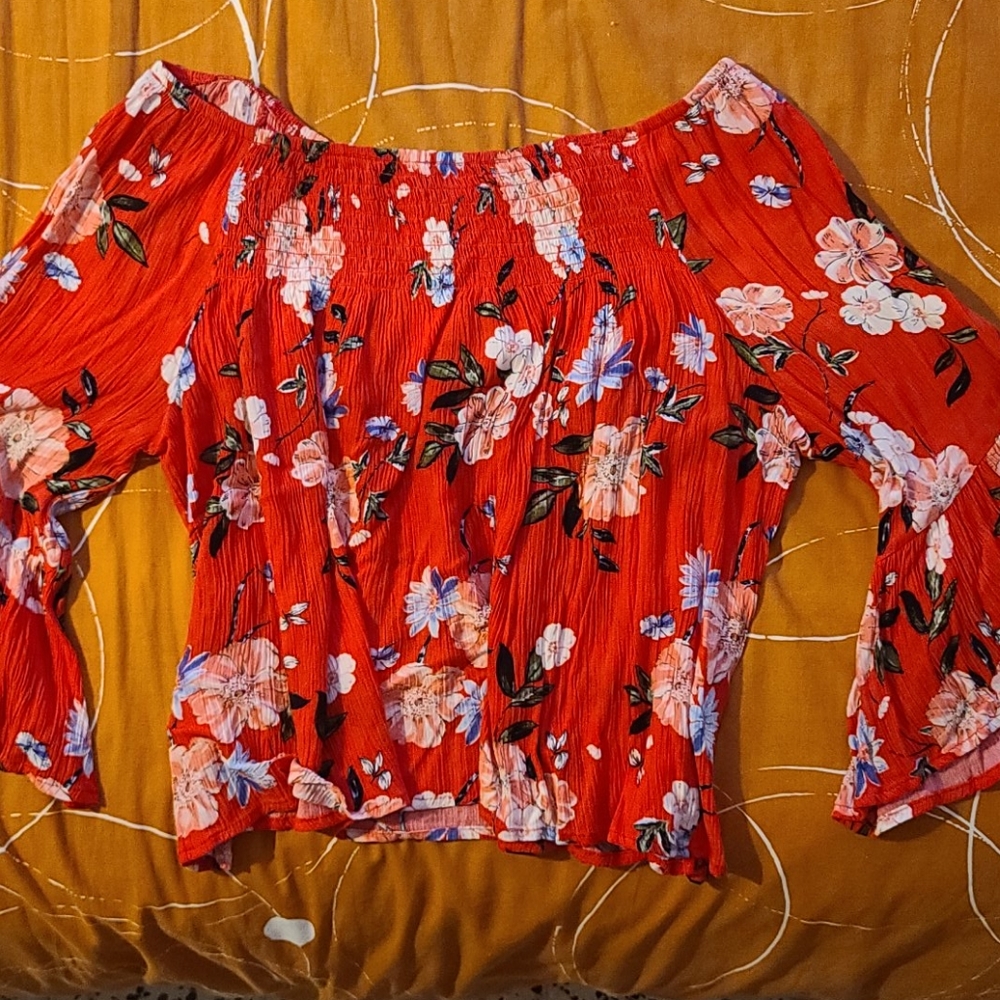 Off Shoulder Boho Top
